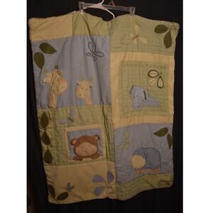 CoCalo Safari Zoo Animal Quilted Style Baby Kids Blanket Throw Nursery